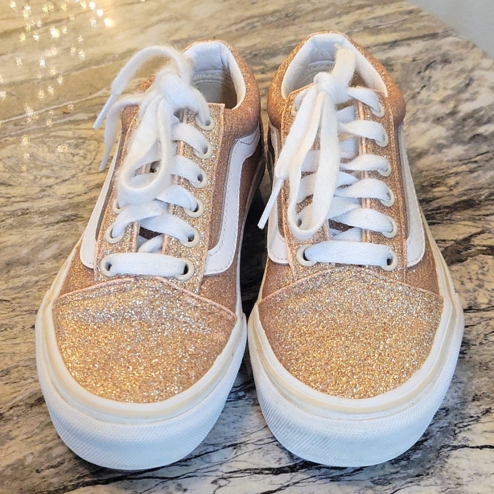 Girls glitter vans